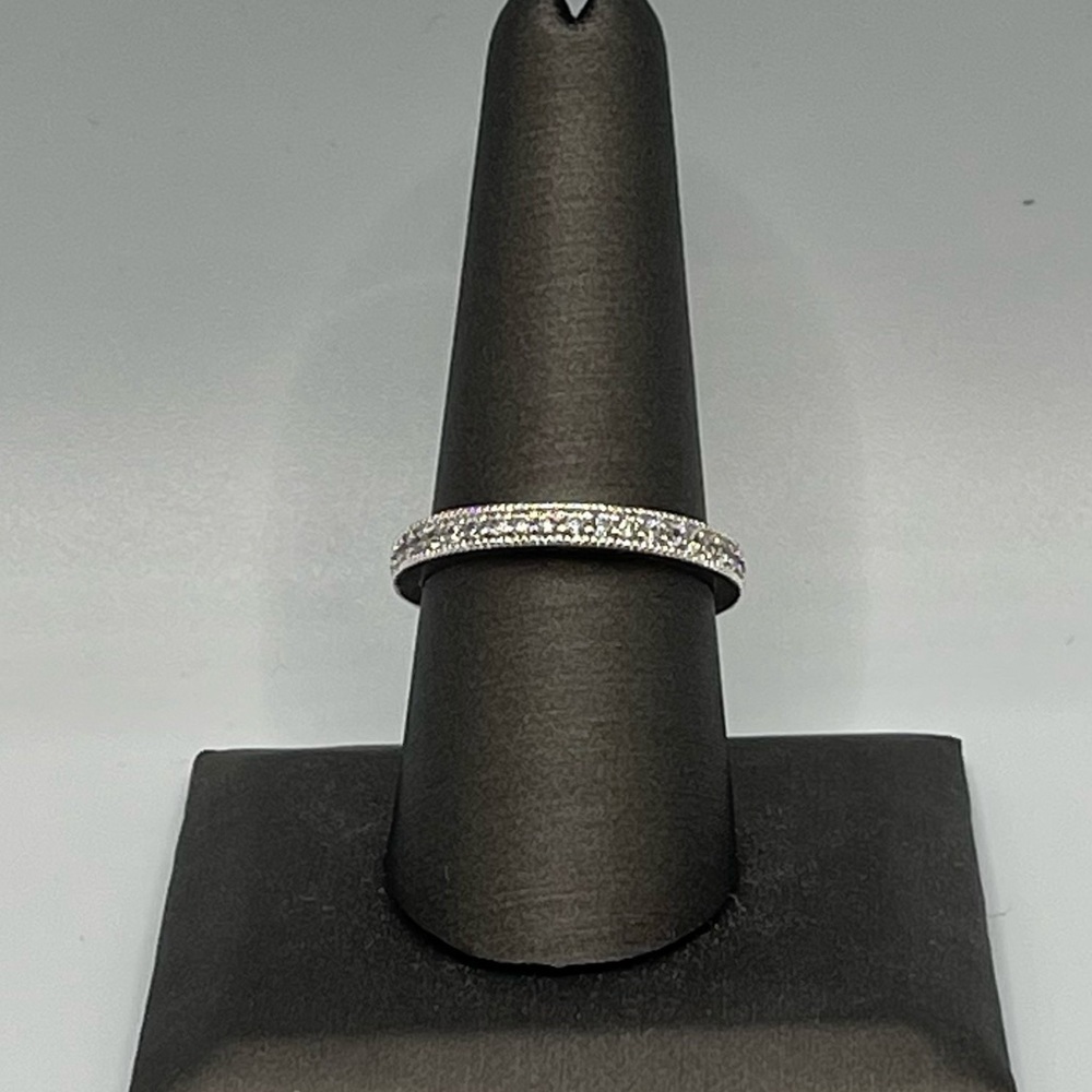 Freida Rothman Sterling Silver Pave’ Stacking Ring